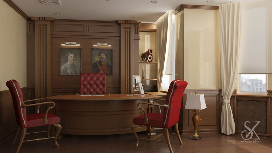 Manager's office, view 1