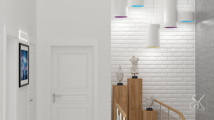 Hall with stairs, 3rd floor