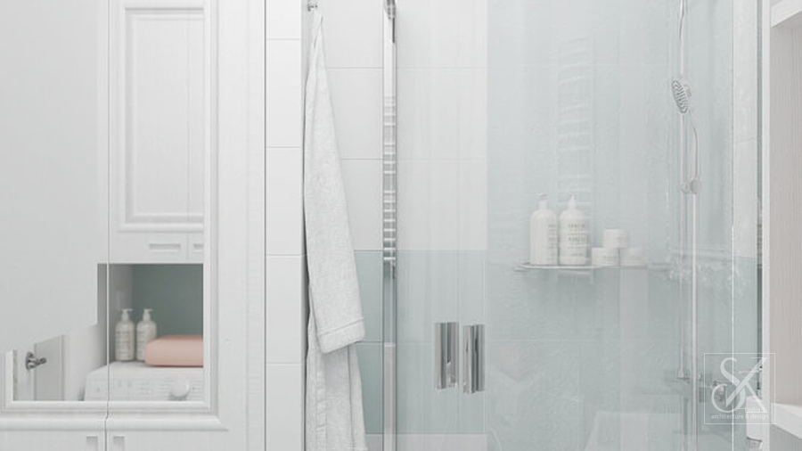 Guest bathroom, view 2