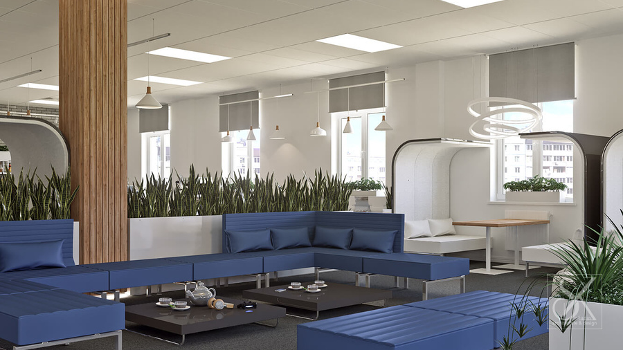 Co-working з лаунж зоною, вид 3