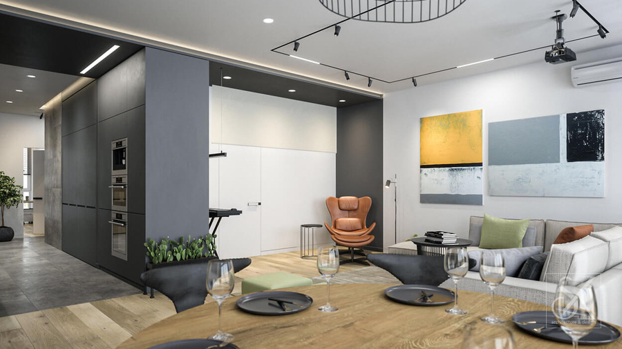 Living room, view 3