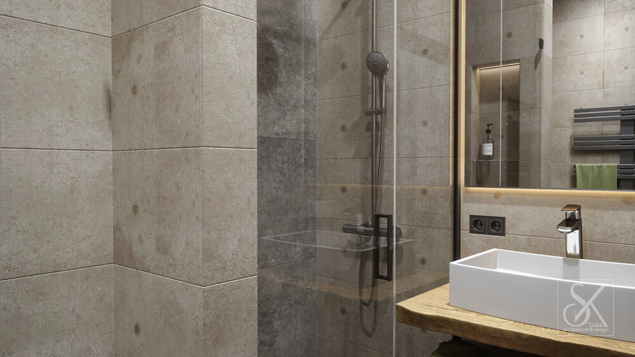 Guest bathroom, view 2