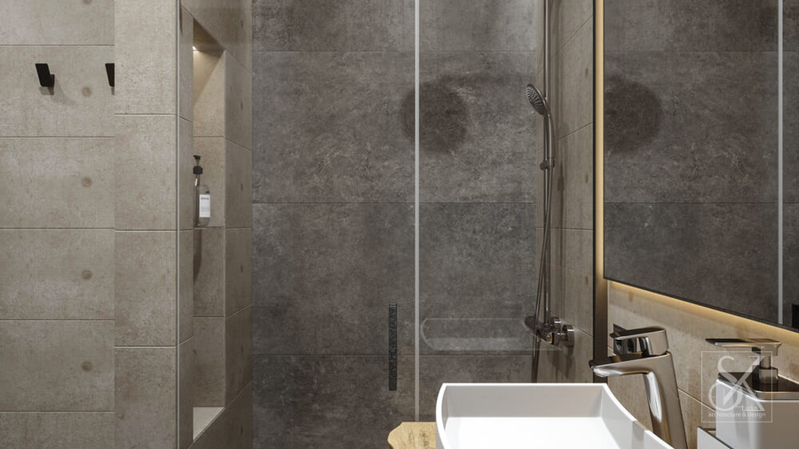 Guest bathroom, view 3