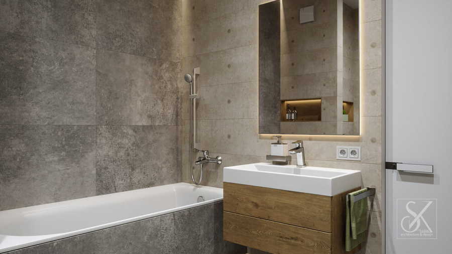 Master bathroom, view 2