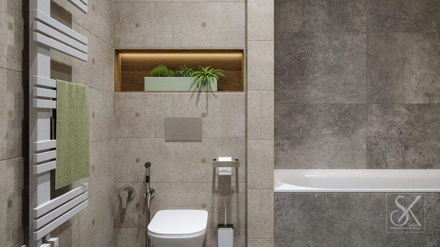 Master bathroom, view 3